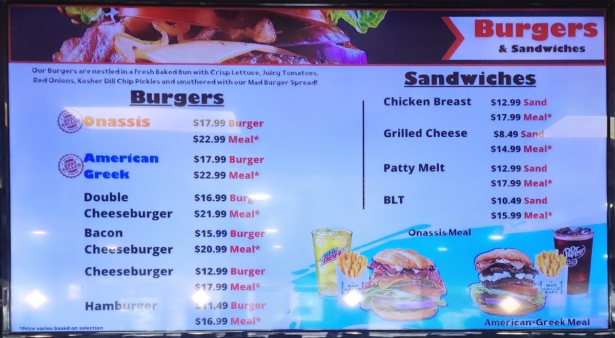 The Mad Greek Menu - Image 5